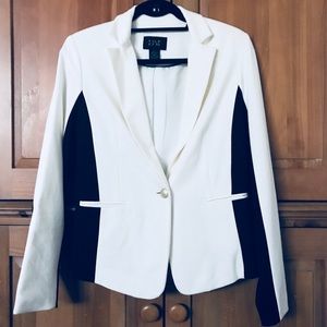 White and Black Blazer